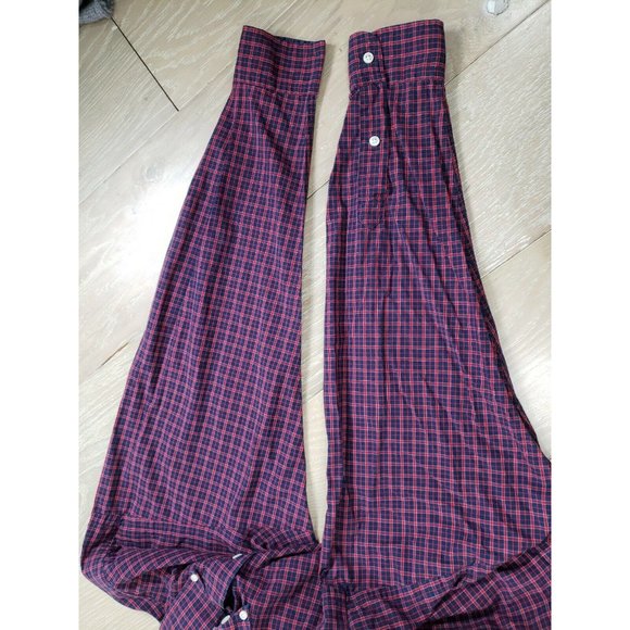 Men's Ralph Lauren Blake Red Plaid Button Down Shirt Large Long Sleeve Cotton - Picture 5 of 8